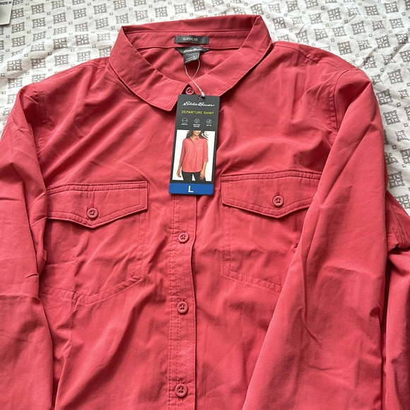 Eddie Bauer Ladies' Departure Top Red Medium Gift - Picture 7 of 8